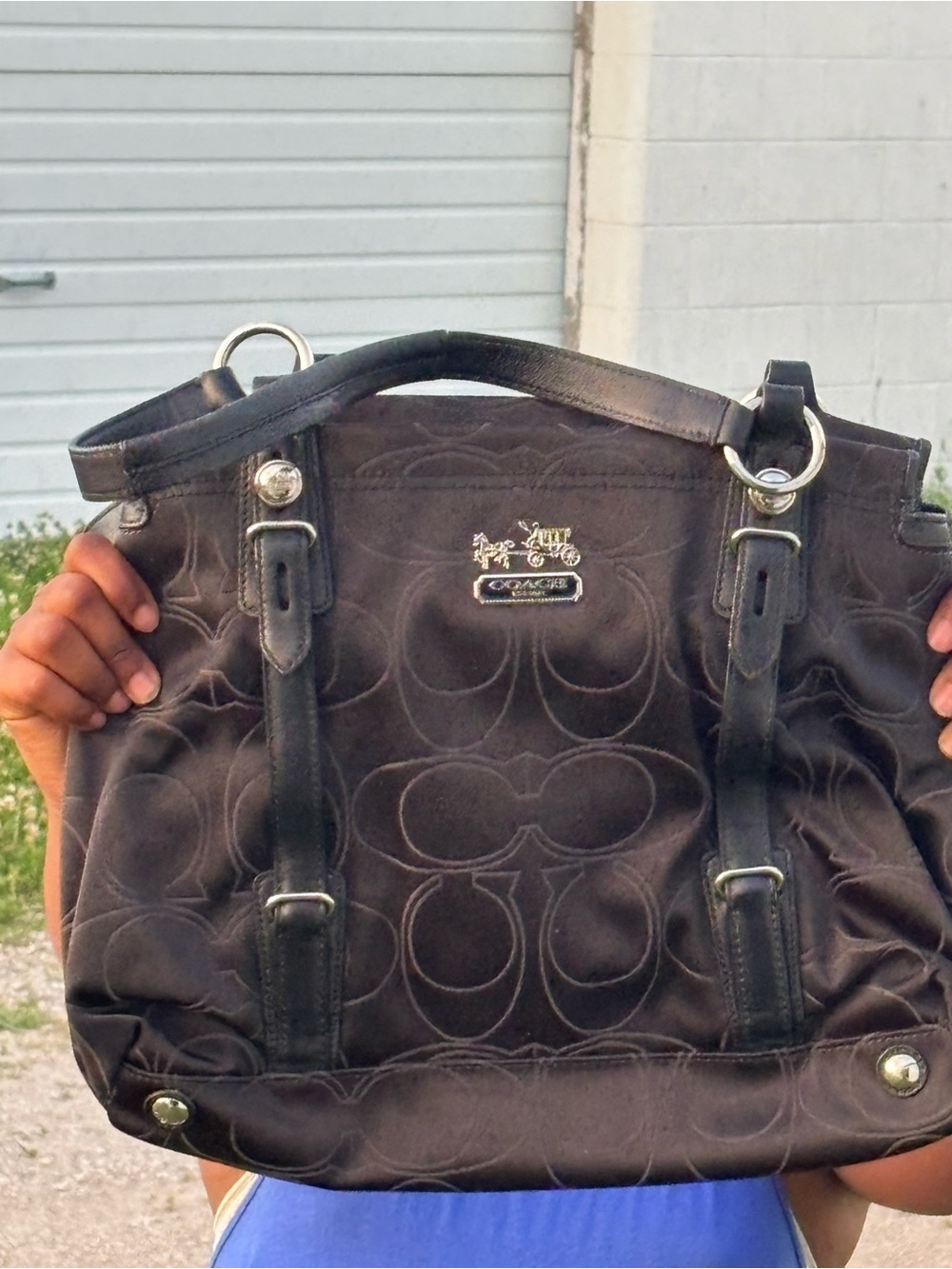 Coach Black Signature crossbody